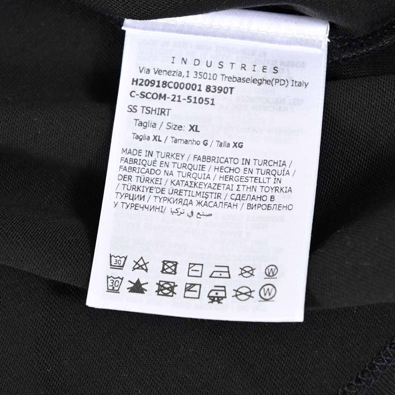 ★モンクレール MONCLER クルーネック半袖Tシャツ 8C00006 8390T 999 ブラック メンズ