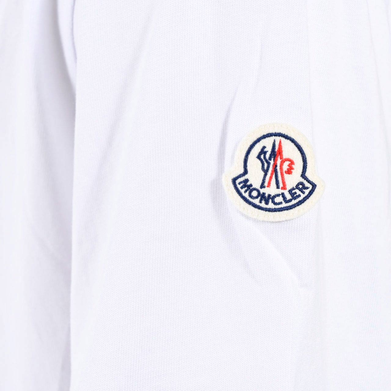 ★モンクレール MONCLER クルーネック半袖Tシャツ 8C01168 8390Y 001 ホワイト メンズ