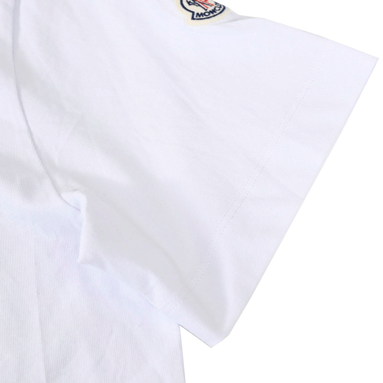 ★モンクレール MONCLER クルーネック半袖Tシャツ 8C01168 8390Y 001 ホワイト メンズ