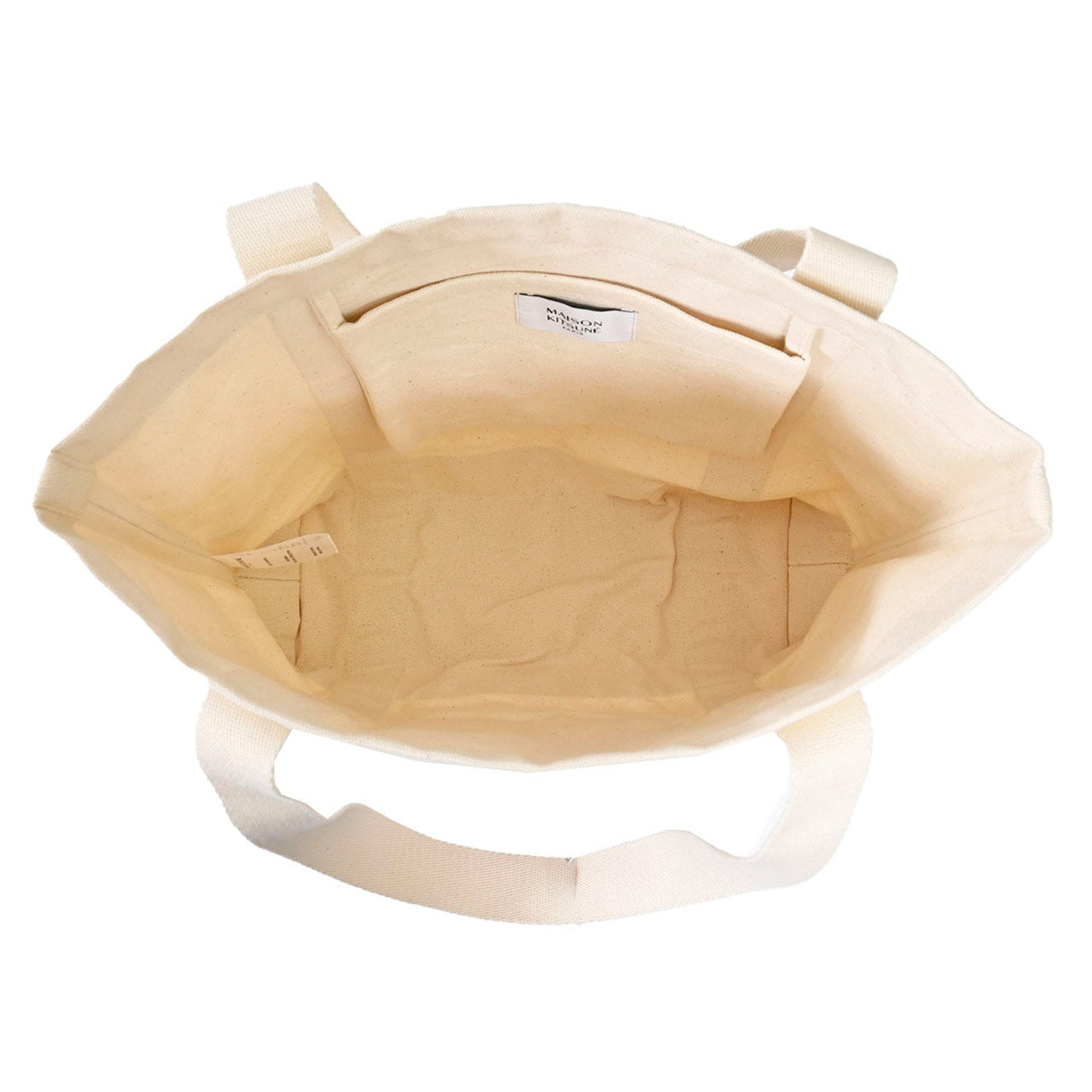 ★メゾン キツネ MAISON KITSUNE トートバッグ Fox Head Tote Bag LW05101WW0050 P700 クリーム 2025SS メンズ レディース