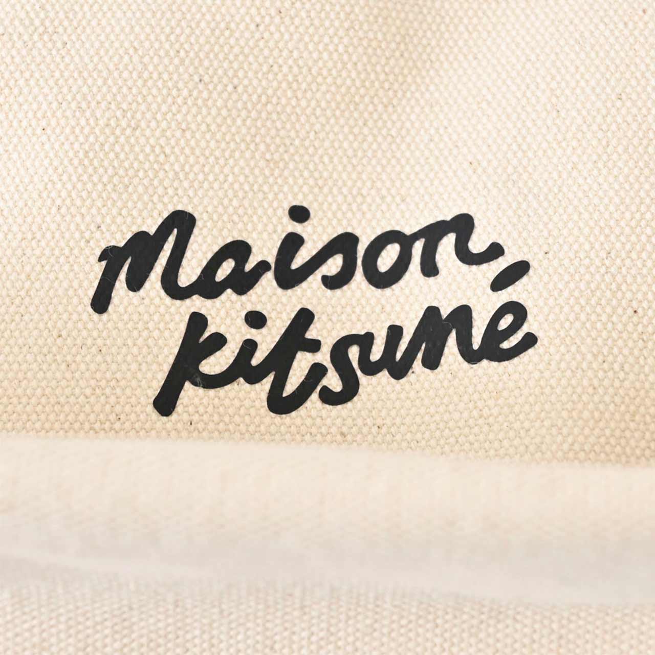 ★メゾン キツネ MAISON KITSUNE トートバッグ Fox Head Tote Bag LW05101WW0050 P700 クリーム 2025SS メンズ レディース