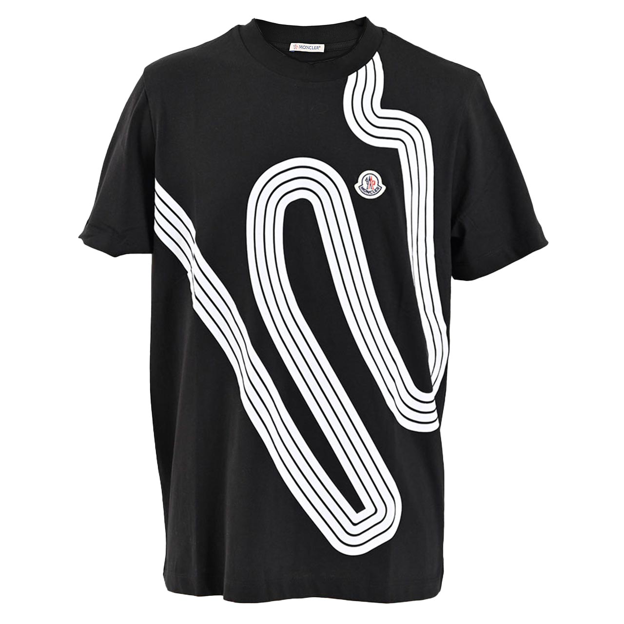 ★モンクレール MONCLER Tシャツ 8C01100 8390Y 999 ブラック メンズ