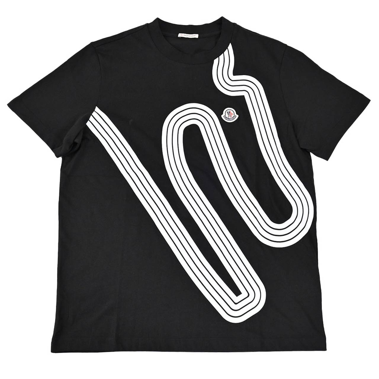 ★モンクレール MONCLER Tシャツ 8C01100 8390Y 999 ブラック メンズ