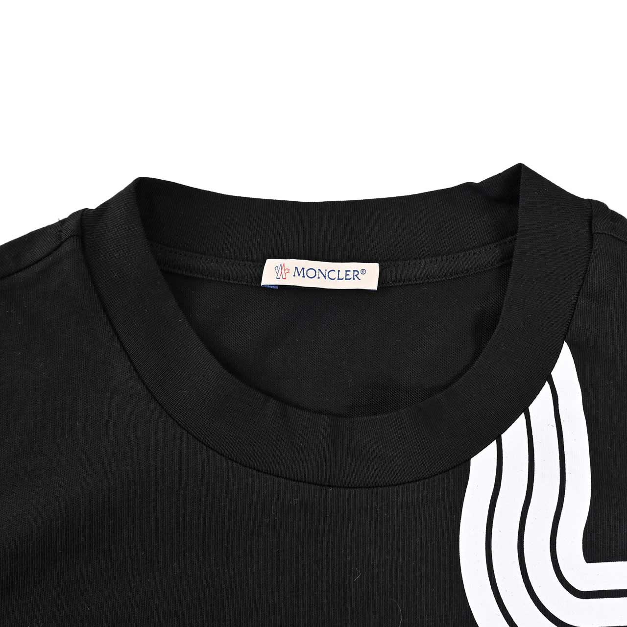 ★モンクレール MONCLER Tシャツ 8C01100 8390Y 999 ブラック メンズ