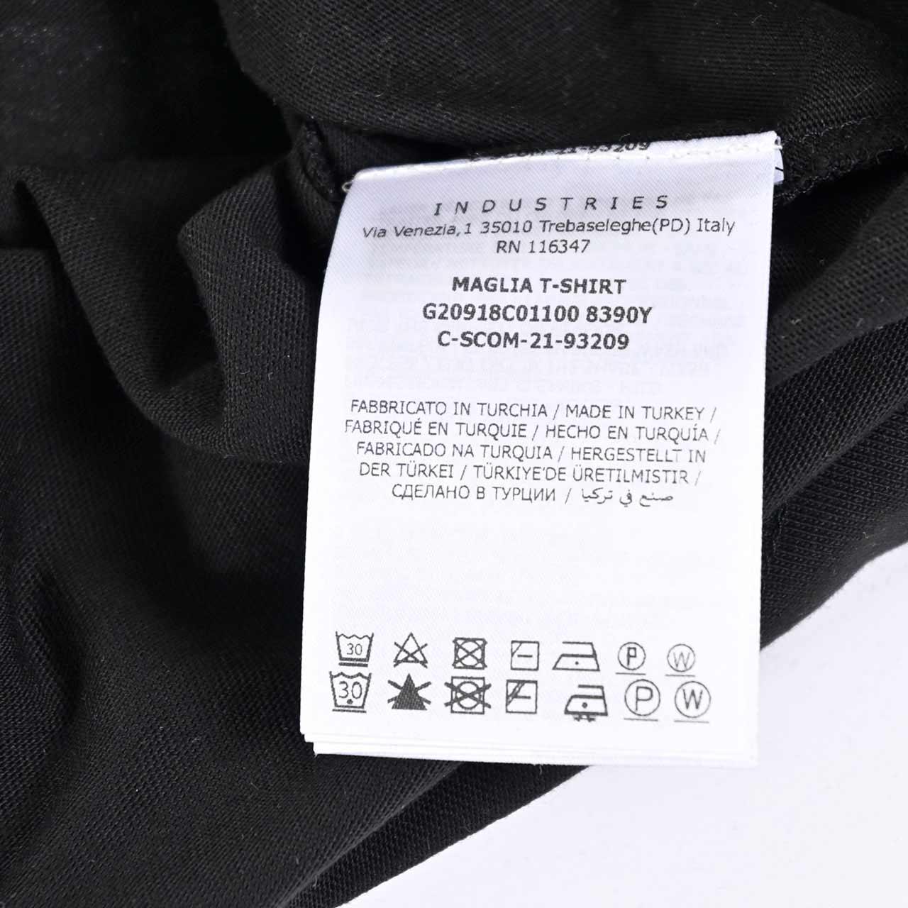 ★モンクレール MONCLER Tシャツ 8C01100 8390Y 999 ブラック メンズ