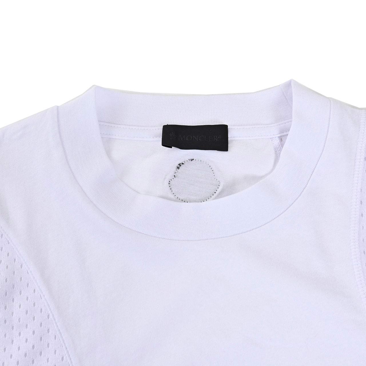 ★モンクレール MONCLER Tシャツ 8C01164 8390Y 001 ホワイト レディース
