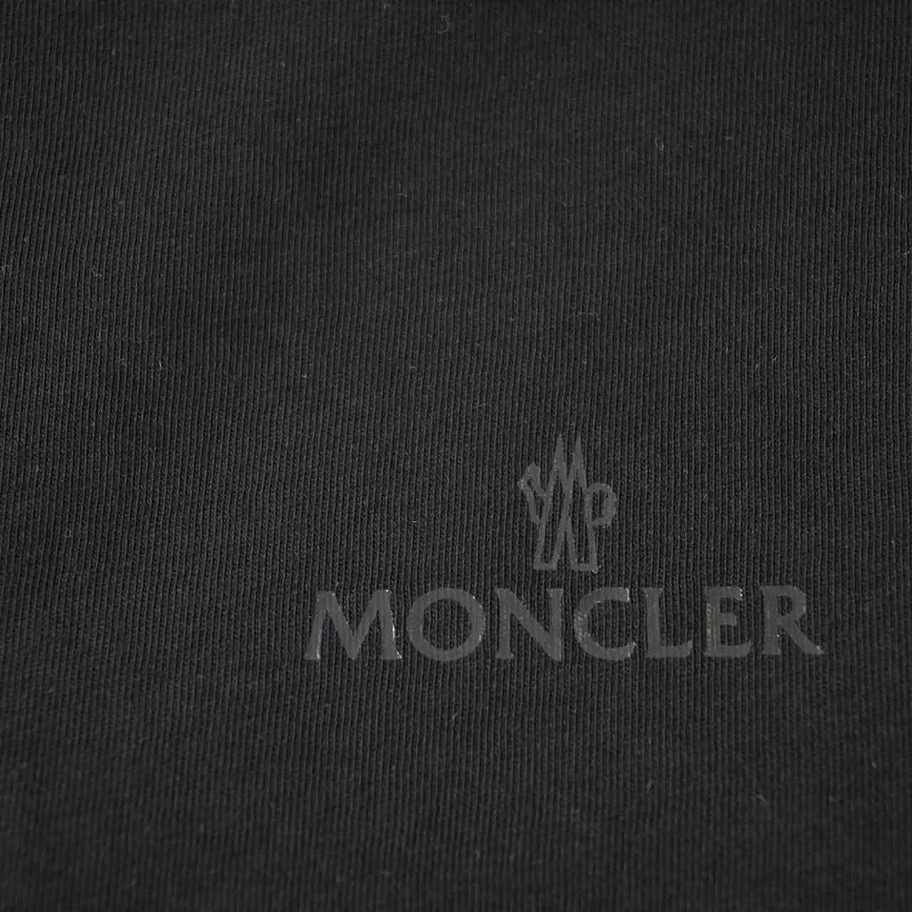 ★モンクレール MONCLER Tシャツ 8C01164 8390Y 999 ブラック メンズ