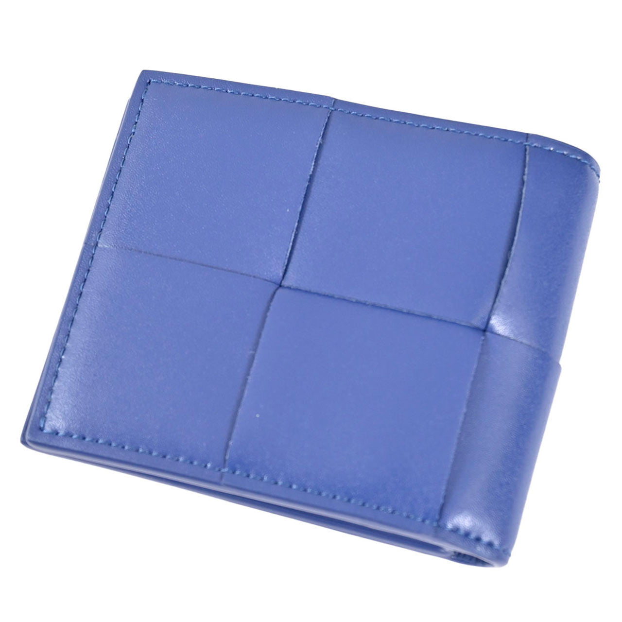 ☆ボッテガ ヴェネタ BOTTEGA VENETA 折財布 743004 VBWD2 4102 ブルー