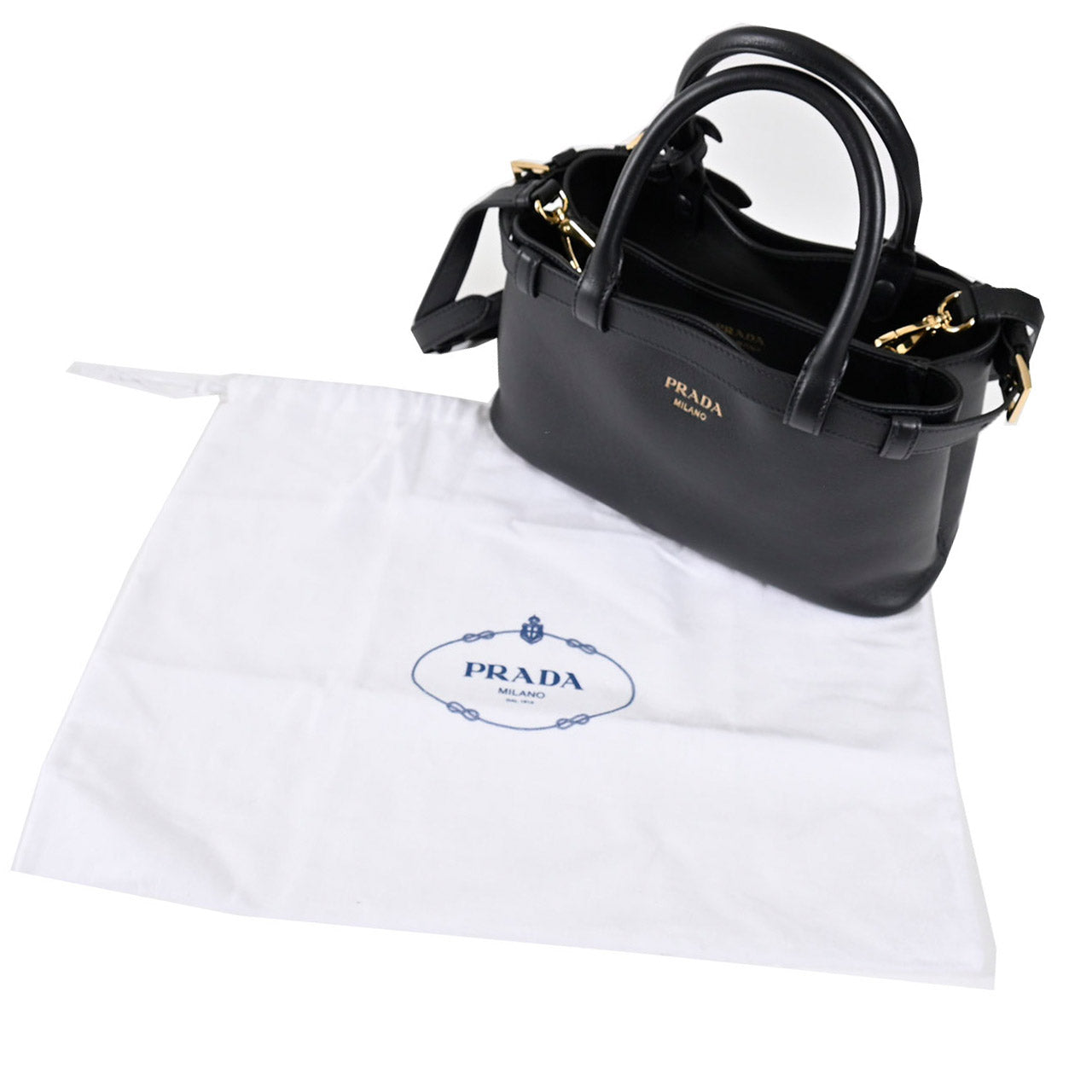 ★プラダ PRADA ショルダーバッグ 1BA418 2CYS F0002 ブラック レディース