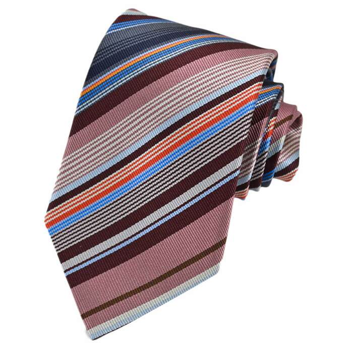 PAUL SMITH ポール スミス ネクタイ 8CM M1A-0TIEX-FLUX58-20 マルチピンク メンズ