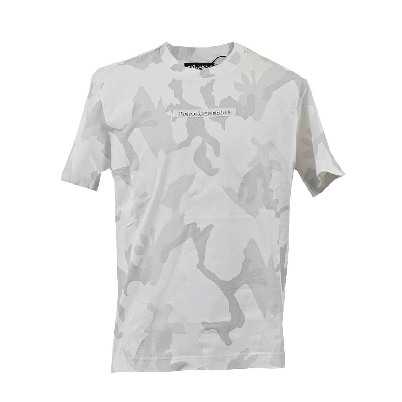 ドルチェ&ガッバーナ DOLCE&GABBANA クルーネック半袖Tシャツ G8MN0Z G7YEC S9000 ホワイト 2022SS メンズ