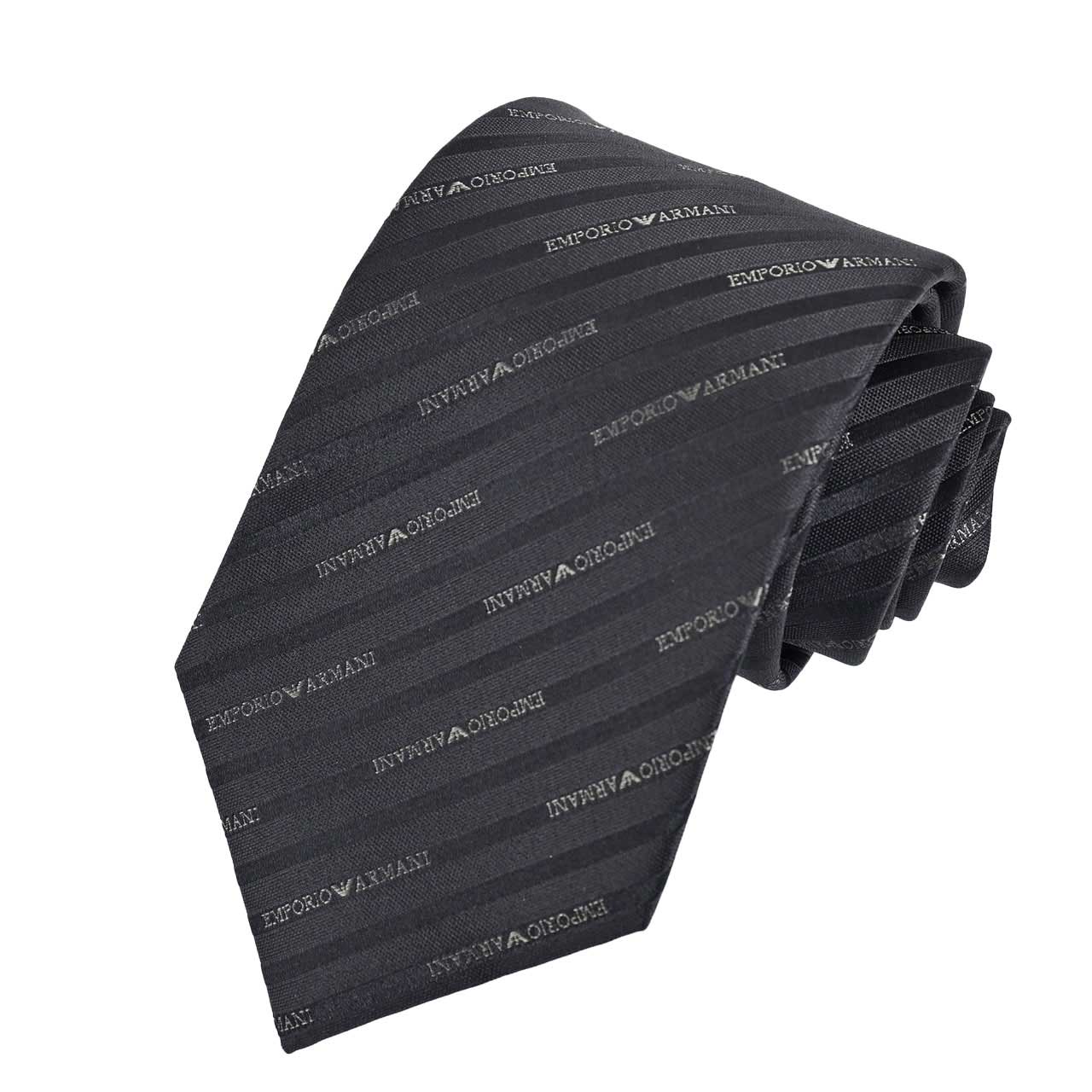 エンポリオ アルマーニ EMPORIO ARMANI ネクタイ 10EA2A2R605 220 ブラック 2022AW メンズ