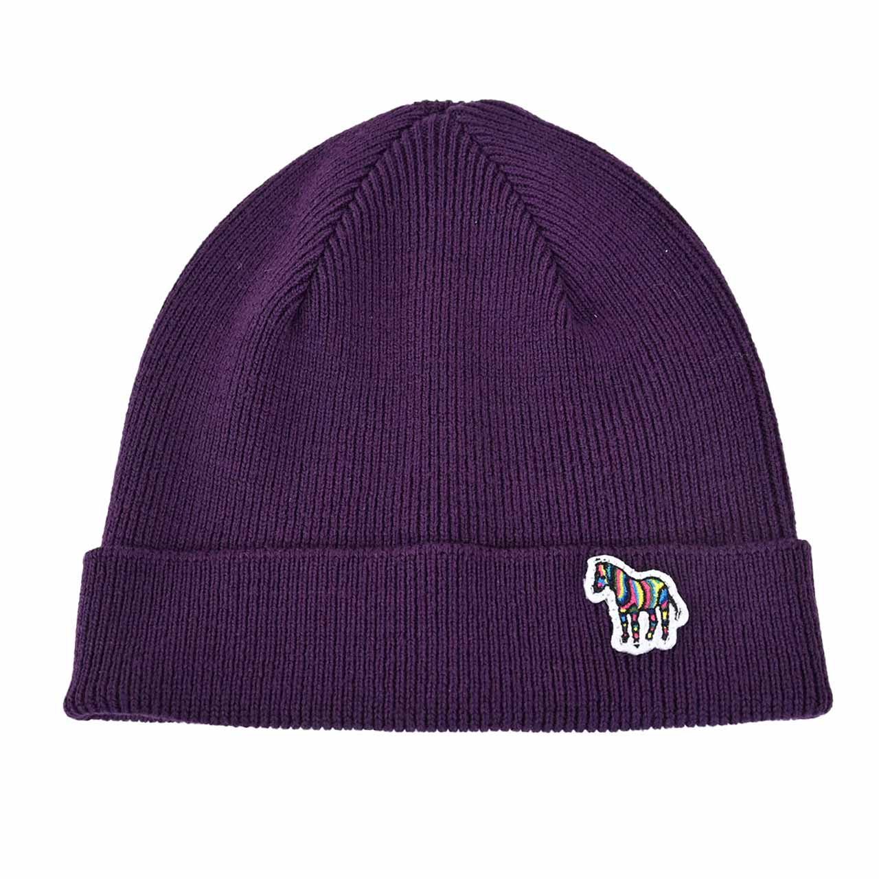 ピーエス ポール・スミス PS Paul Smith キャップ MEN BEANIE ZEBRA M2A383MKJZEBRA 59 パープル 2022年秋冬 メンズ