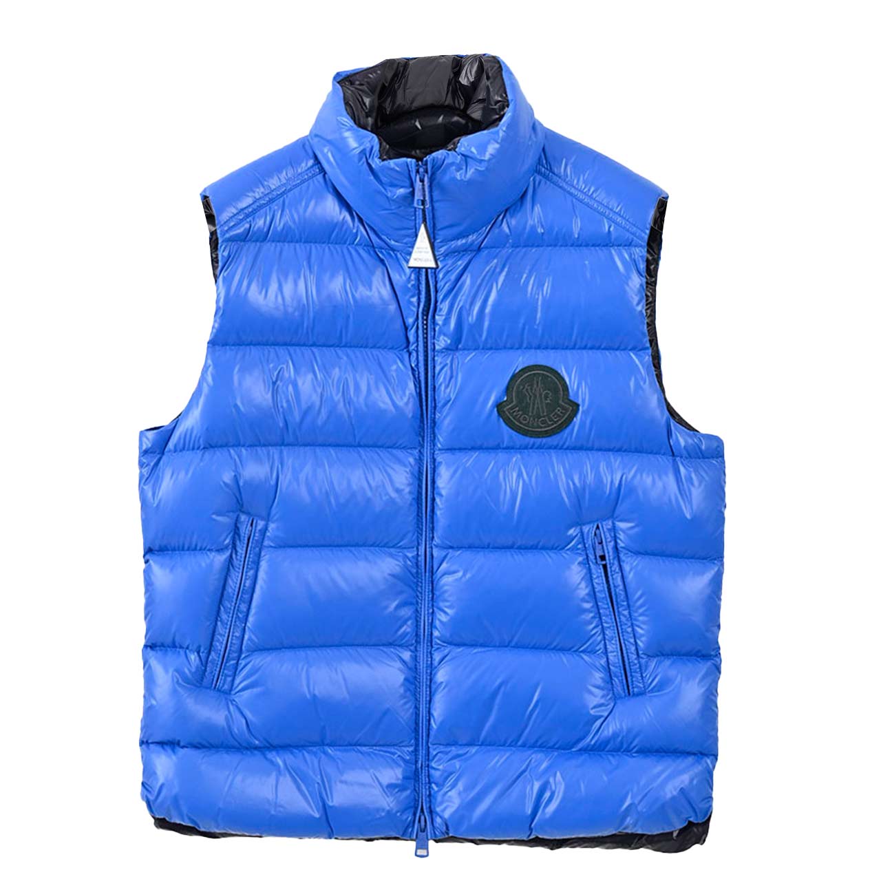 ☆モンクレール MONCLER ダウンベスト Parke 1A00046 M2648 P69 ブルー ...