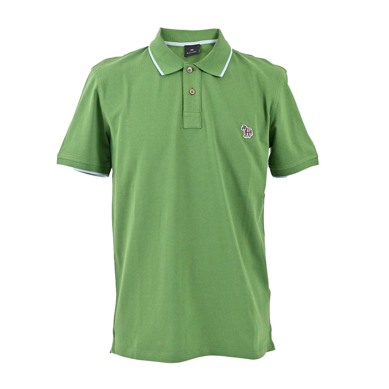 ピーエス ポール・スミス PS Paul Smith ポロシャツ BADGE COLLAR TIPPING M2R 151LZ K21580 33 グリーン 2023SS メンズ