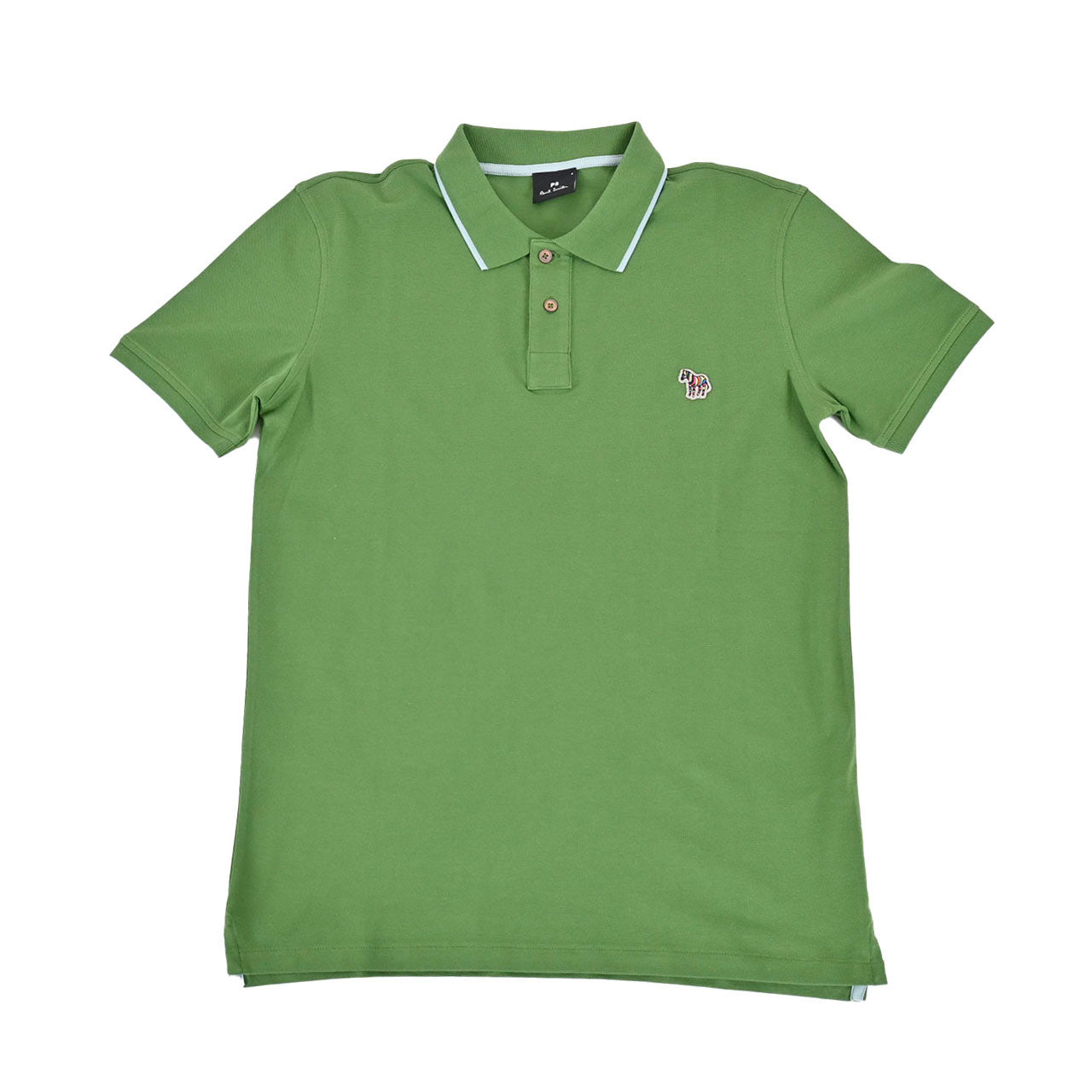 ピーエス ポール・スミス PS Paul Smith ポロシャツ BADGE COLLAR TIPPING M2R 151LZ K21580 33 グリーン 2023SS メンズ