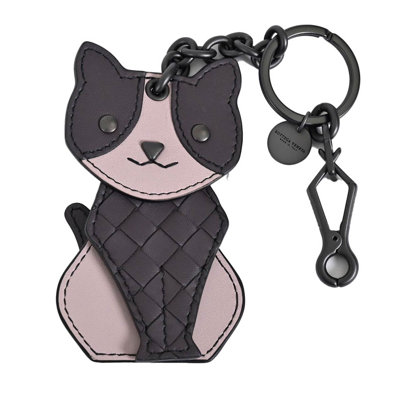 ボッテガ ヴェネタ BOTTEGA VENETA キーリング 猫 523450 V005X 6054 ブラウン メンズ レディース