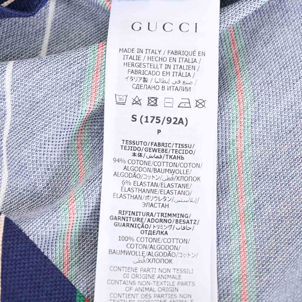 ★グッチ GUCCI ポロシャツ 717391 XJEWI4672 ネイビー メンズ