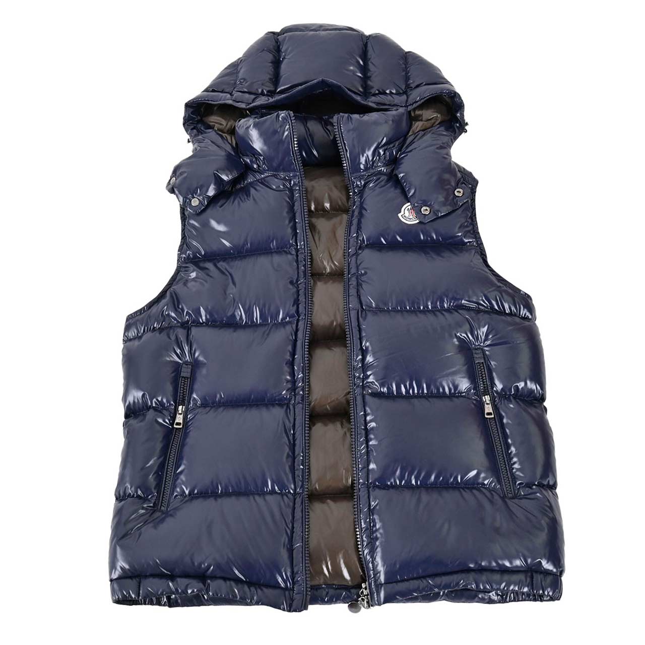 ★モンクレール MONCLER ダウンベスト BORMES 742 ネイビー メンズ