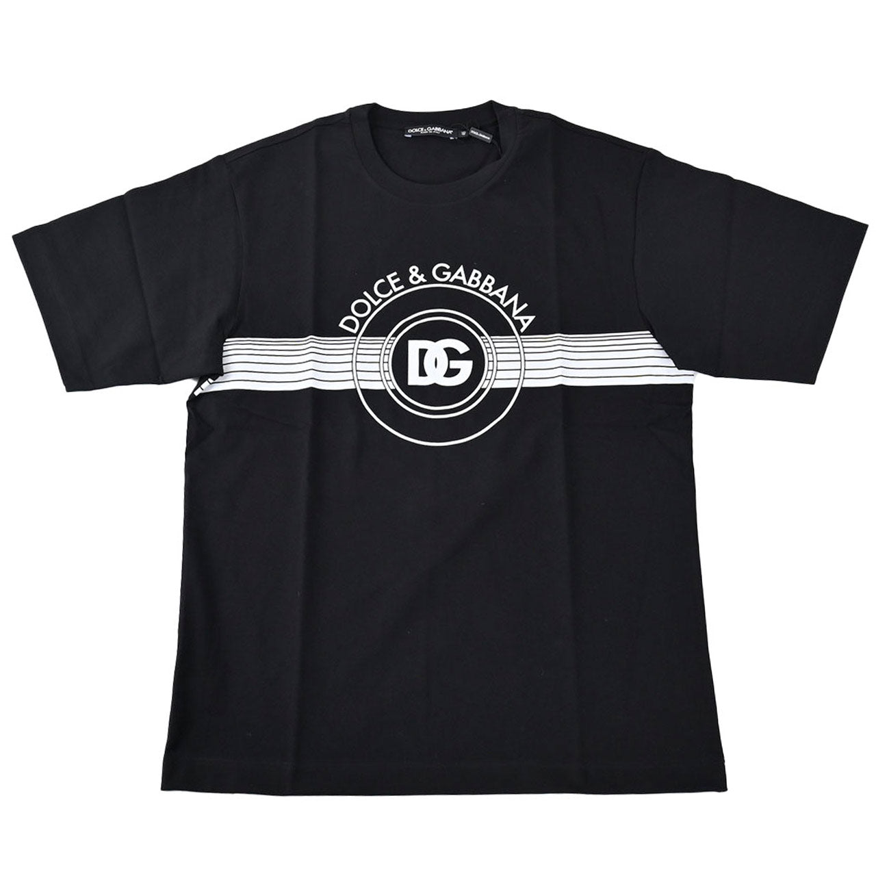 ★ドルチェ＆ガッバーナ DOLCE&GABBANA Tシャツ G8PN9T G7J6B N0000 ブラック メンズ