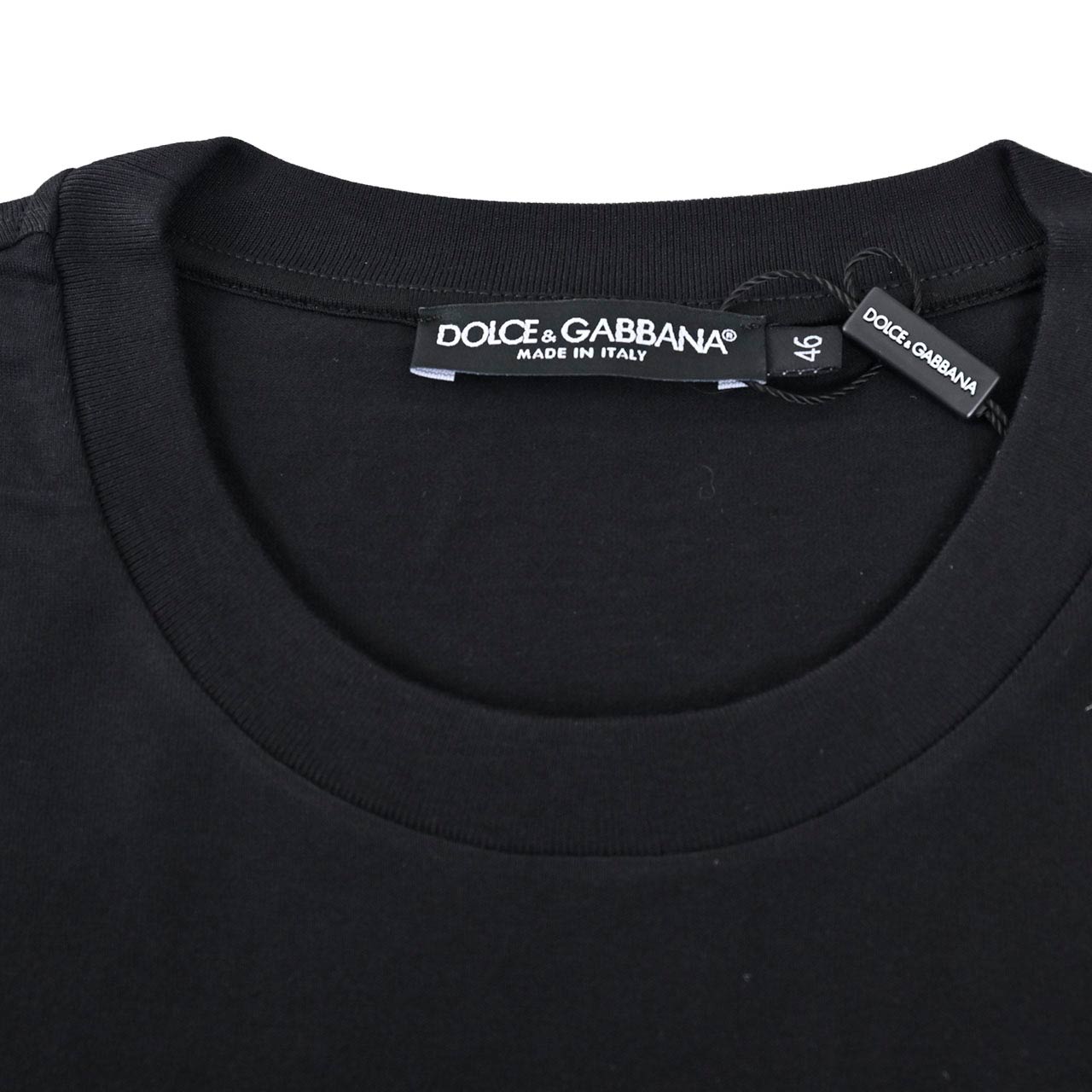 ★ドルチェ＆ガッバーナ DOLCE&GABBANA Tシャツ G8PN9T G7J6B N0000 ブラック メンズ