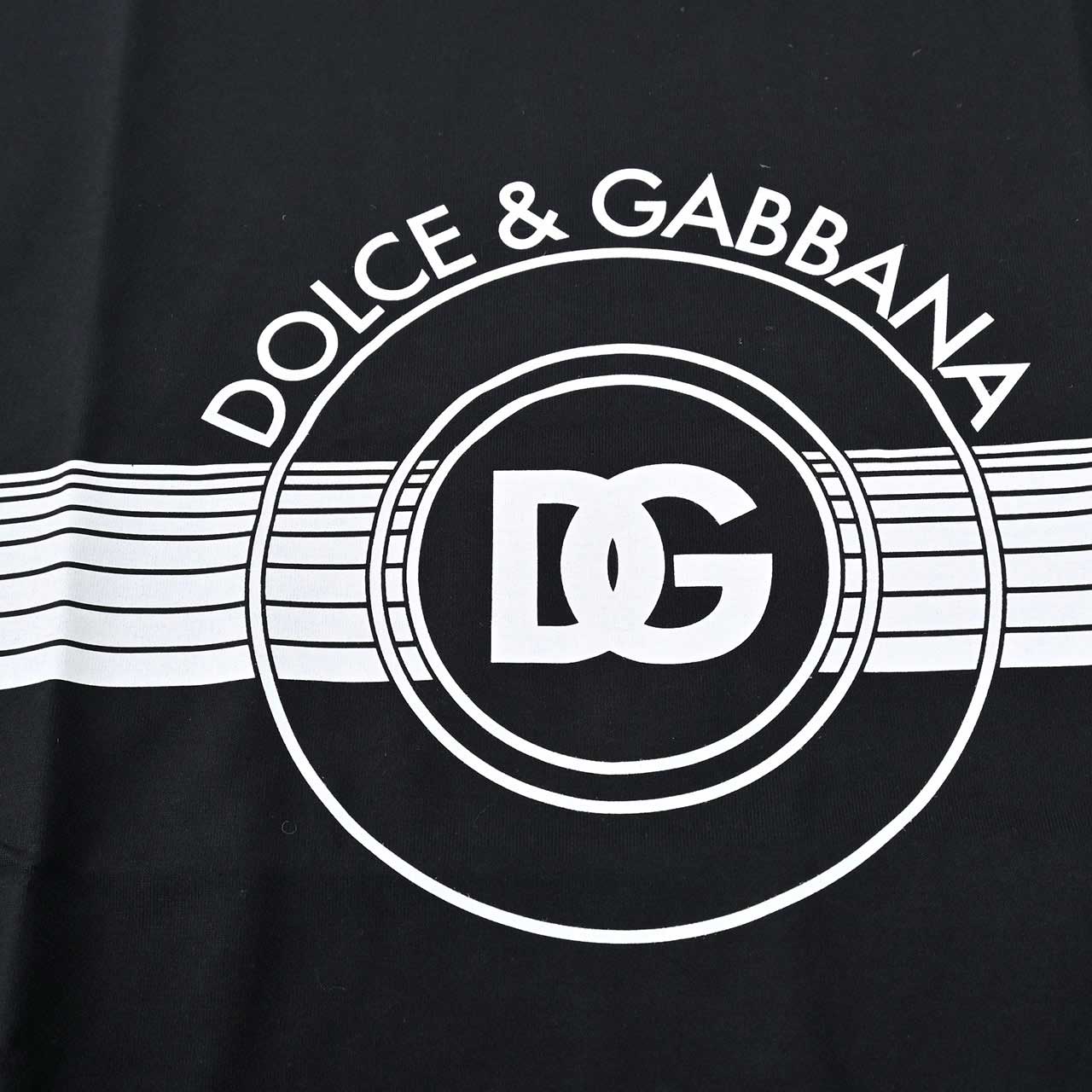 ★ドルチェ＆ガッバーナ DOLCE&GABBANA Tシャツ G8PN9T G7J6B N0000 ブラック メンズ
