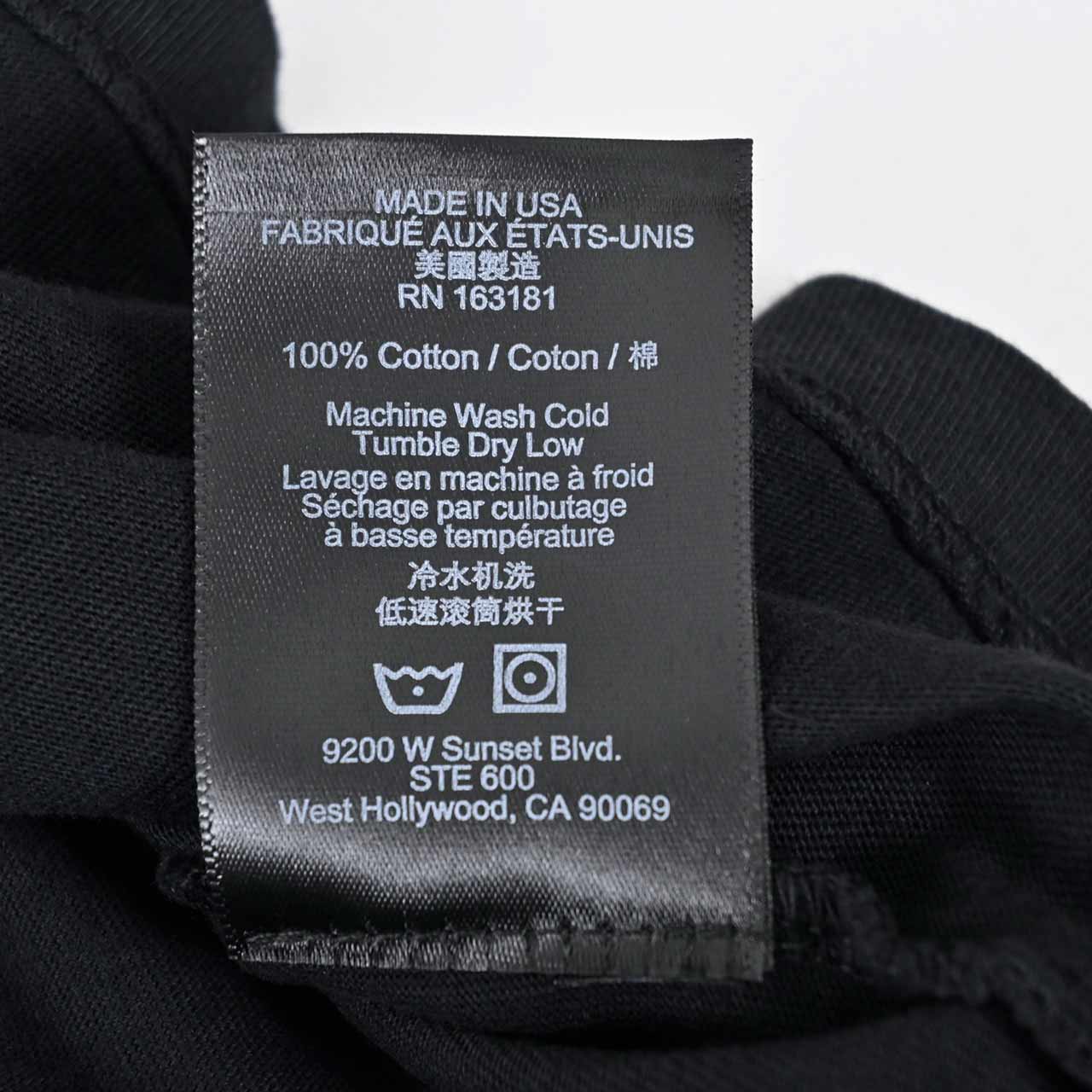 ★ルード RHUDE Tシャツ RHSS24TT1001 2610 0610 ブラック メンズ