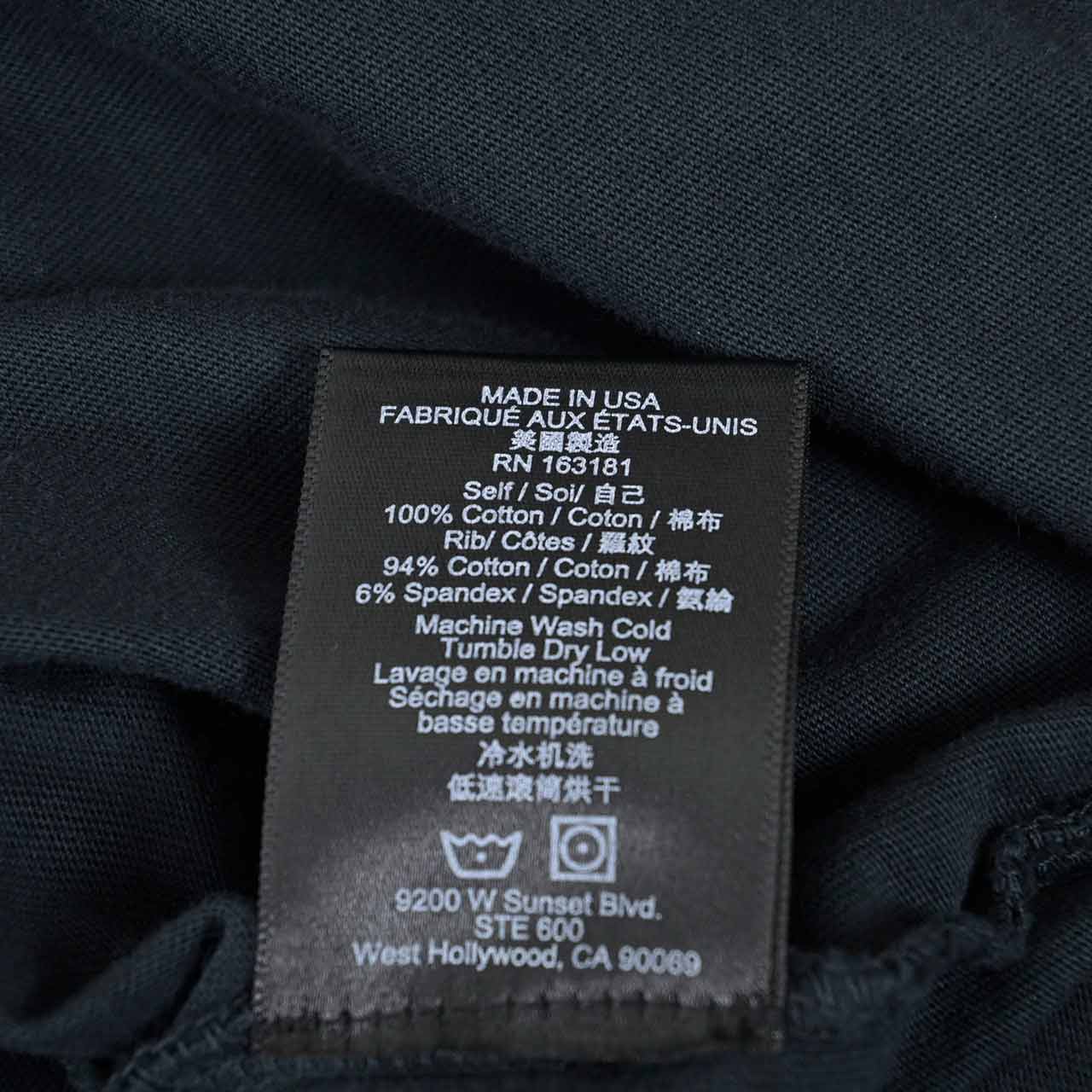 ★ルード RHUDE Tシャツ RHPS24TT0301 2610 0610 ブラック メンズ