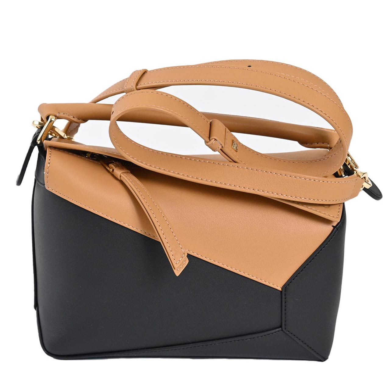 ロエベ LOEWE ショルダーバッグ PUZZLE EDGE SMALL BICOLOUR A510P60X44 2727 ブラック 2024SS レディース