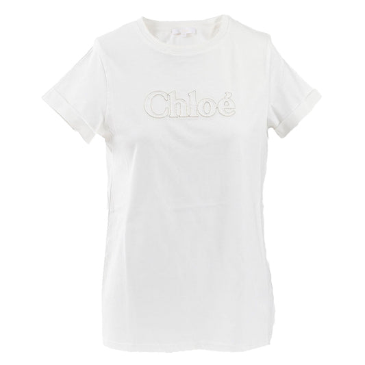 ★クロエ CHLOE Tシャツ C20110 117 117 ホワイト 2024SS レディース