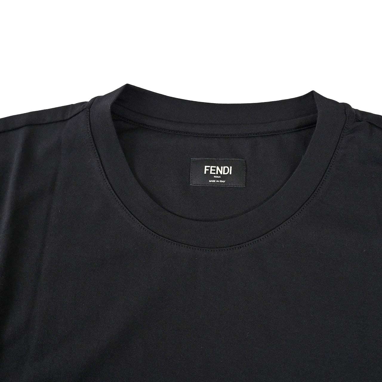 ★フェンディ FENDI Tシャツ AR74 FY0936 F0QA1 ブラック 2024SS メンズ