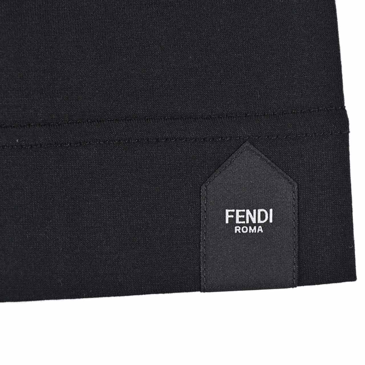 ★フェンディ FENDI Tシャツ AR74 FY0936 F0QA1 ブラック 2024SS メンズ