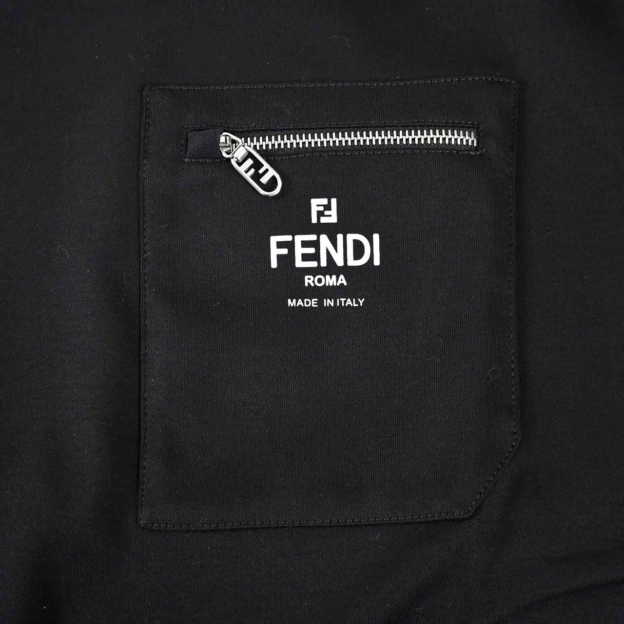 ★フェンディ FENDI Tシャツ ARYR FY0936 F0QA1 ブラック 2024AW メンズ