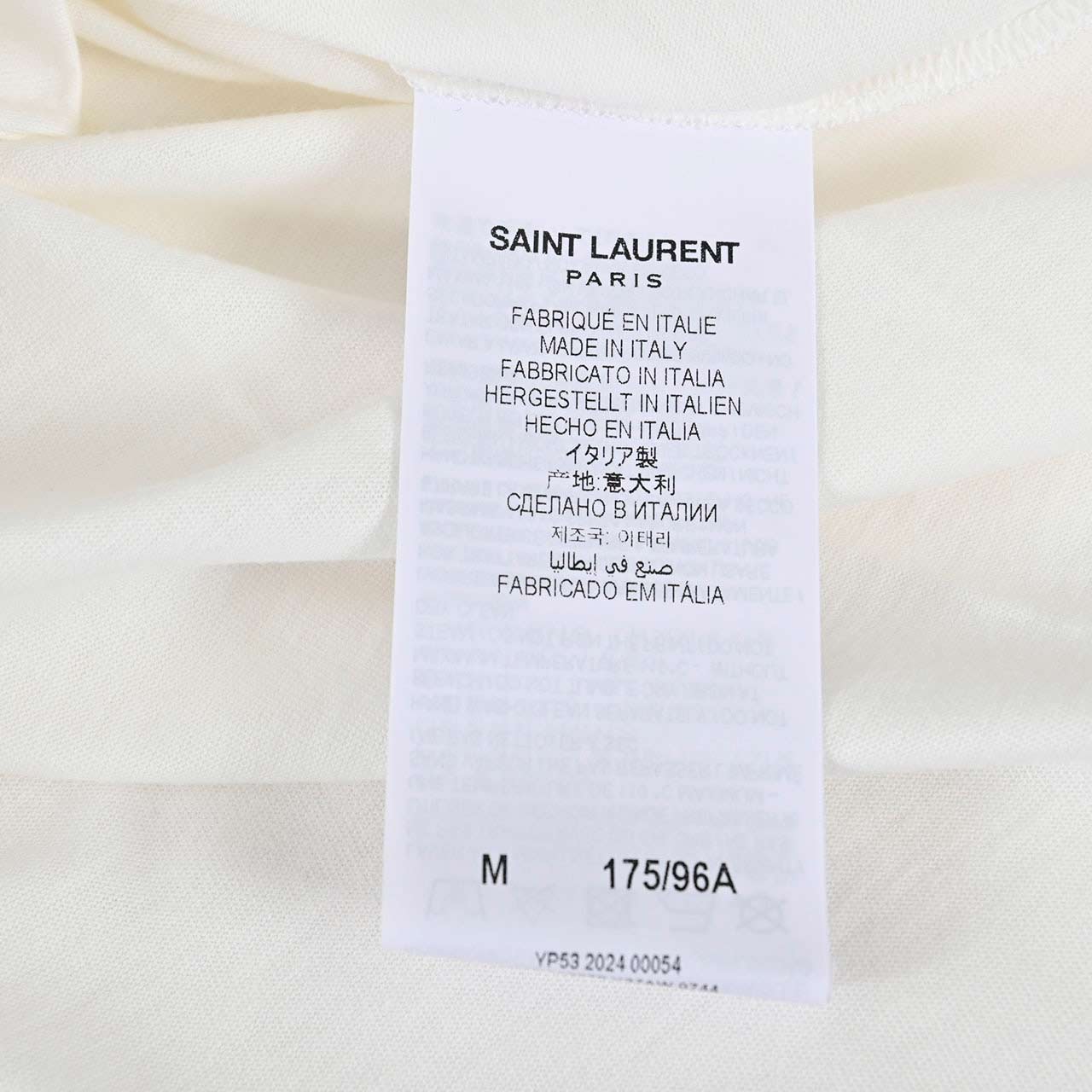 ★関税込★SAINT LAURENT★665234 Y37AW 9744 reverse T-shirt★ Reverse-logo t-shirt | Saint Laurent | OTTODISANPIETRO