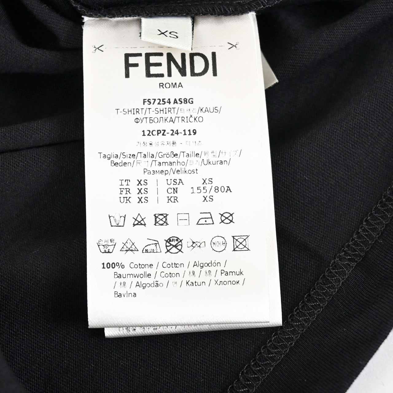 ★フェンディ FENDI Tシャツ AS8G FS7254 F0GME ブラック 2024AW レディース