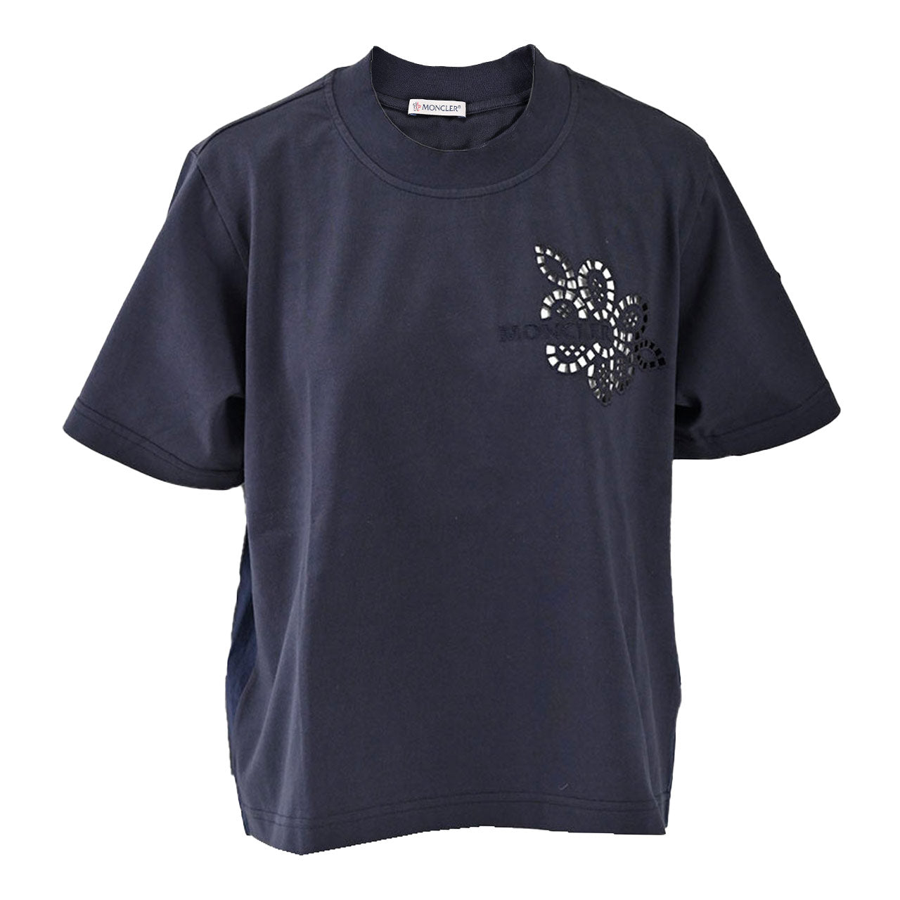 ★モンクレール MONCLER Tシャツ 8C　00028　829HP 778 ネイビー 2023SS レディース