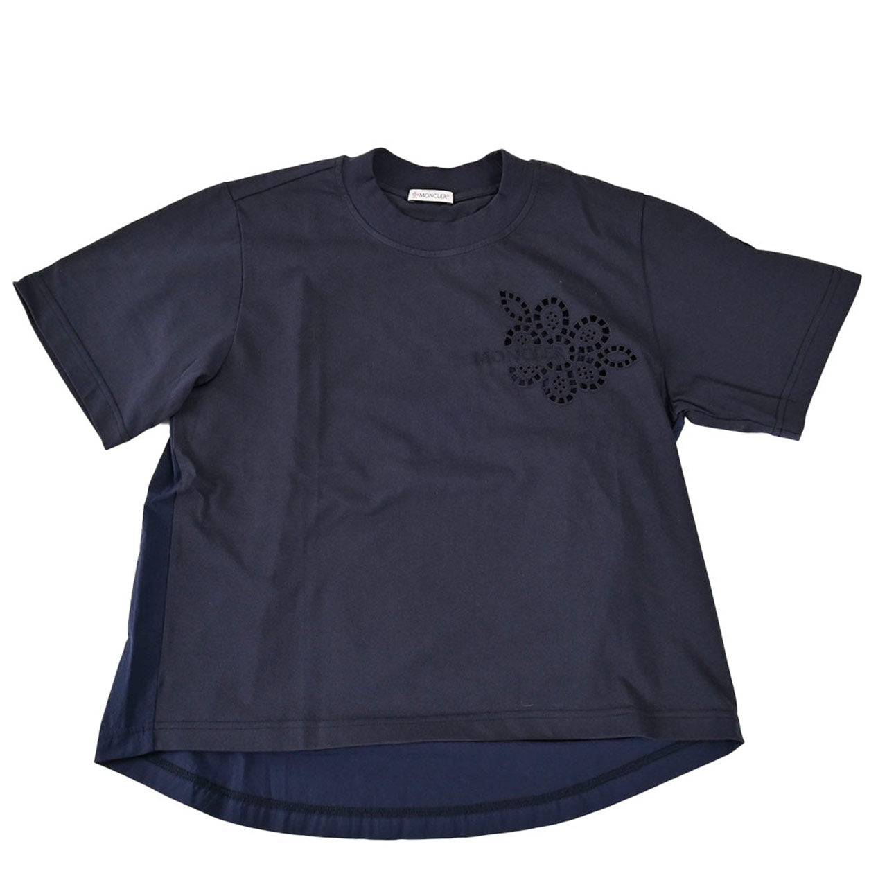 ★モンクレール MONCLER Tシャツ 8C　00028　829HP 778 ネイビー 2023SS レディース