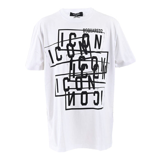 ★ディースクエアード DSQUARED2 Tシャツ S79GC0087 S23009 100 ホワイト 2024AW メンズ