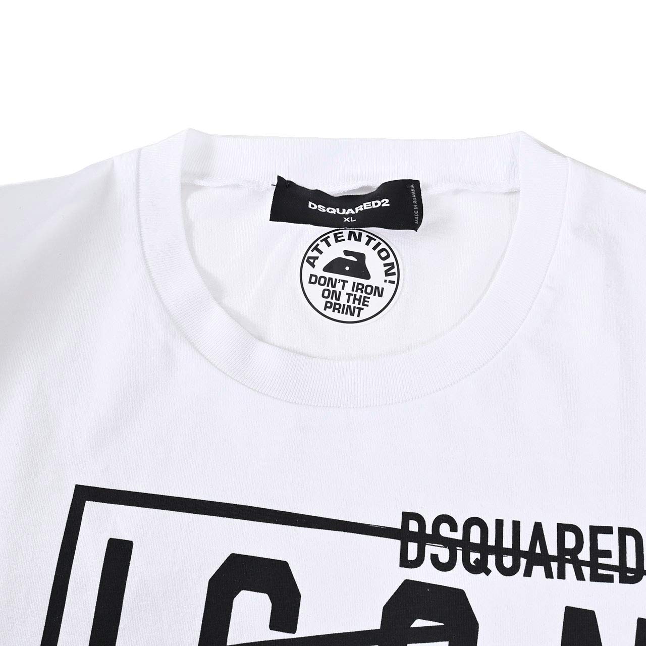 ★ディースクエアード DSQUARED2 Tシャツ S79GC0087 S23009 100 ホワイト 2024AW メンズ