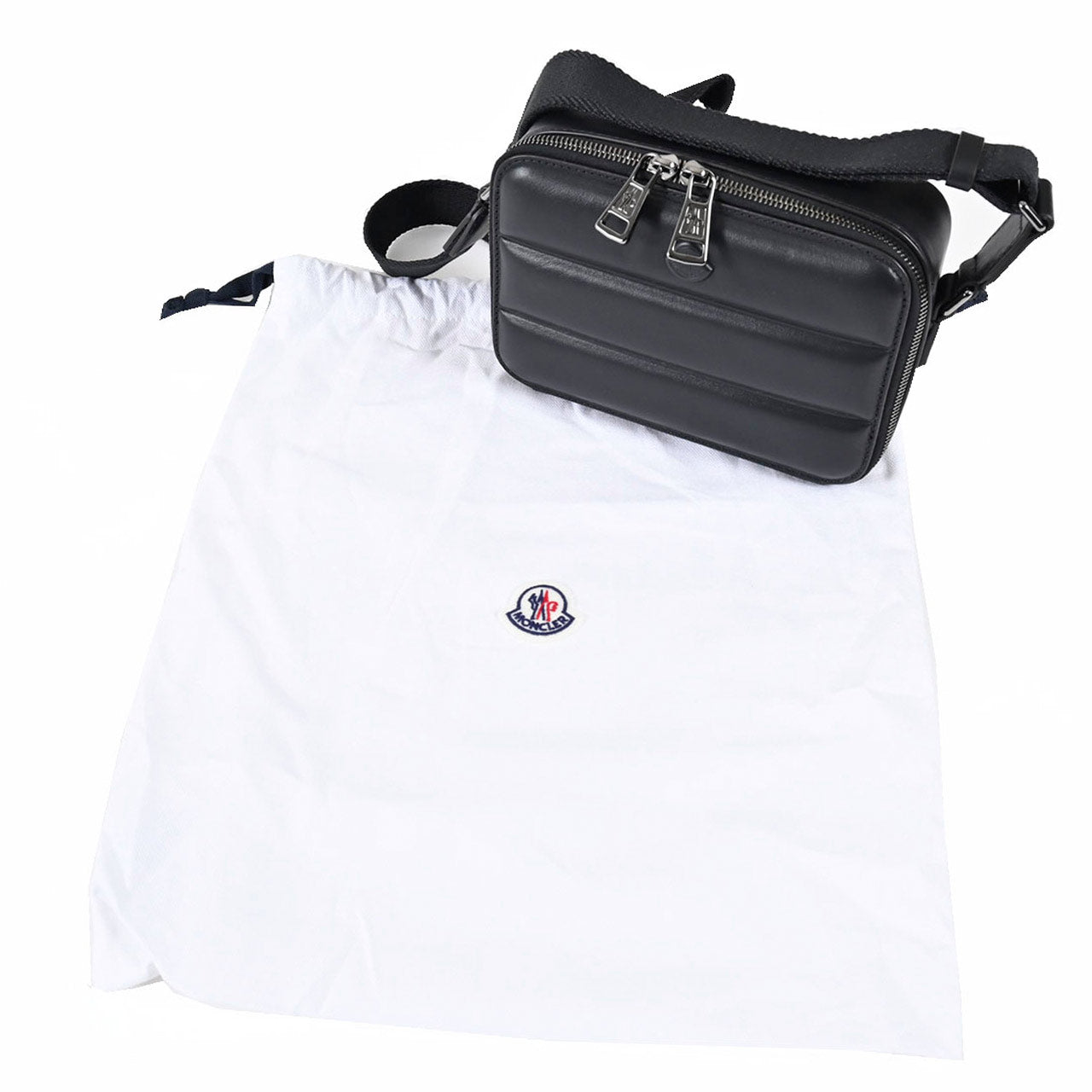 ★モンクレール MONCLER ボディバッグ J209A 5L00003 M3492 999 ブラック 2025AW メンズ