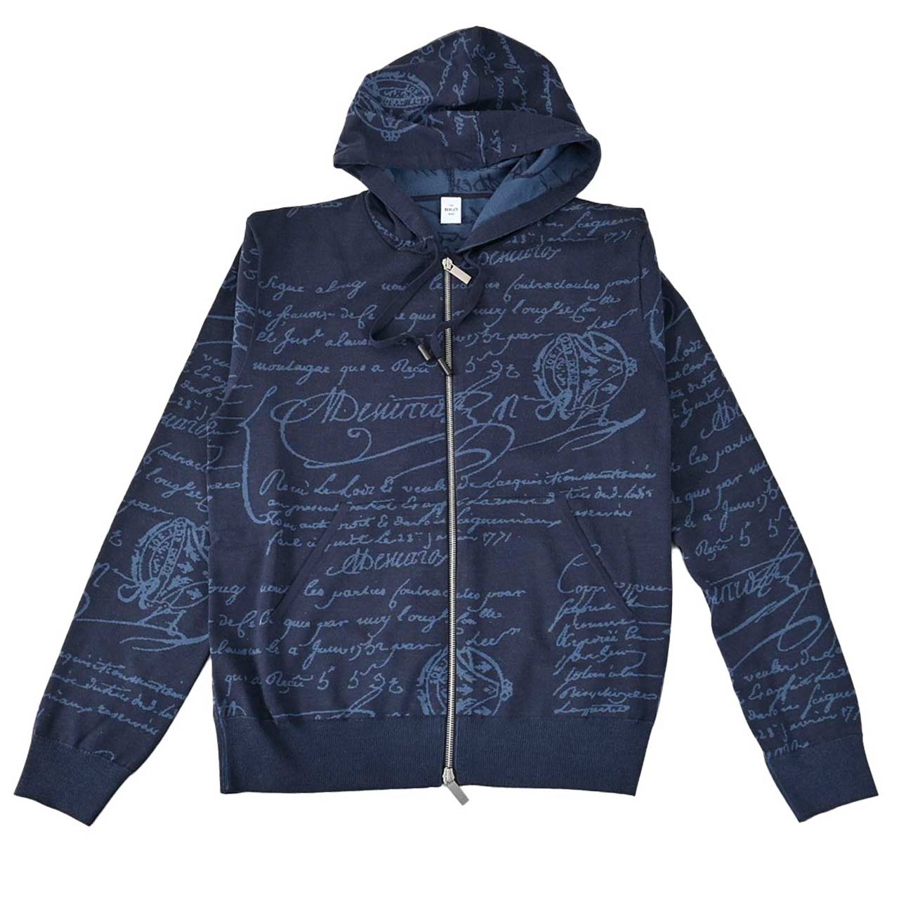 ★ベルルッティ BERLUTI ジップアップパーカー YWBG 47N KNITWEA R27KZL01 001 47N ネイビー メンズ