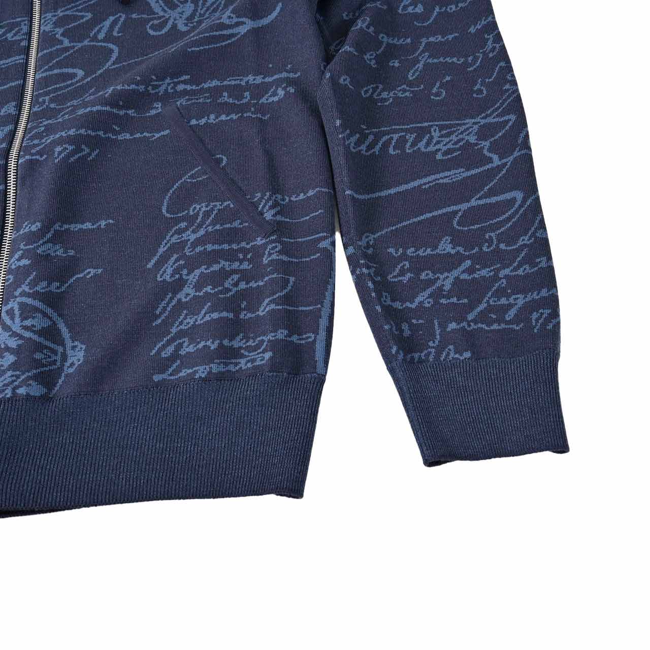 ★ベルルッティ BERLUTI ジップアップパーカー YWBG 47N KNITWEA R27KZL01 001 47N ネイビー メンズ