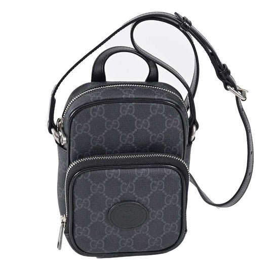 ★グッチ GUCCI ショルダーバッグ 672952 92TCN 1000U ブラック  メンズ レディース