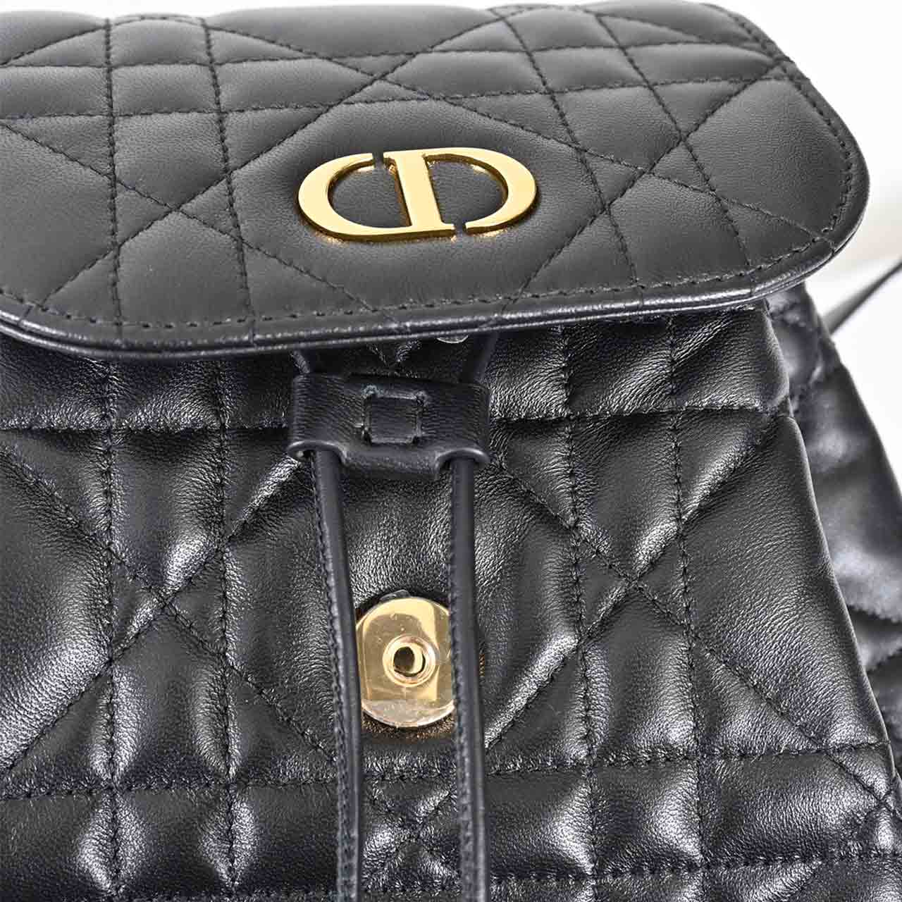 ★クリスチャンディオール CHRISTIAN DIOR バックパック Sac a dos Dior Caro M6301UNOZ M900 ブラック 2025SS レディース