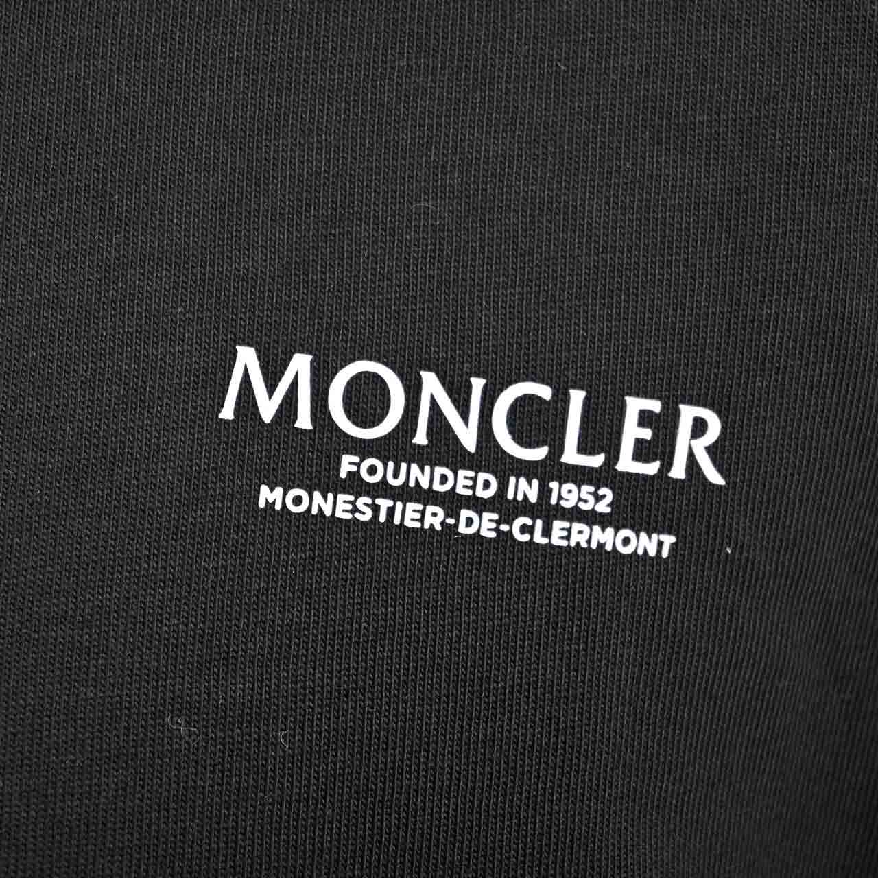 ★モンクレール MONCLER Tシャツ C2 099 1800255 82565 999 ブラック 2024SS メンズ