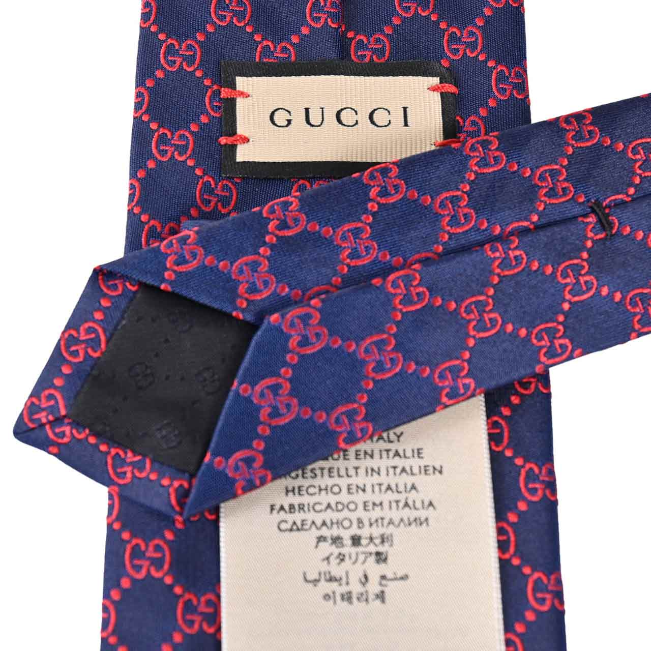 ★グッチ GUCCI ネクタイ 456524 4174 レッド  メンズ