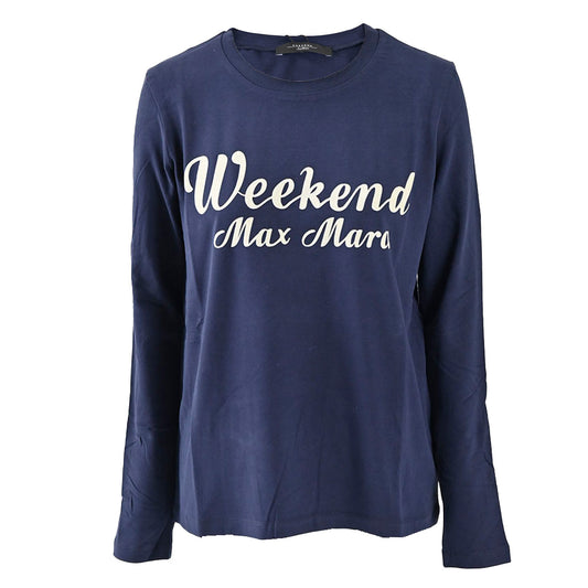 ★ウィークエンド マックスマーラ WEEKEND MAXMARA クルーネック長袖Ｔシャツ QUINOA 59460226 004 ネイビー 2024AW レディース