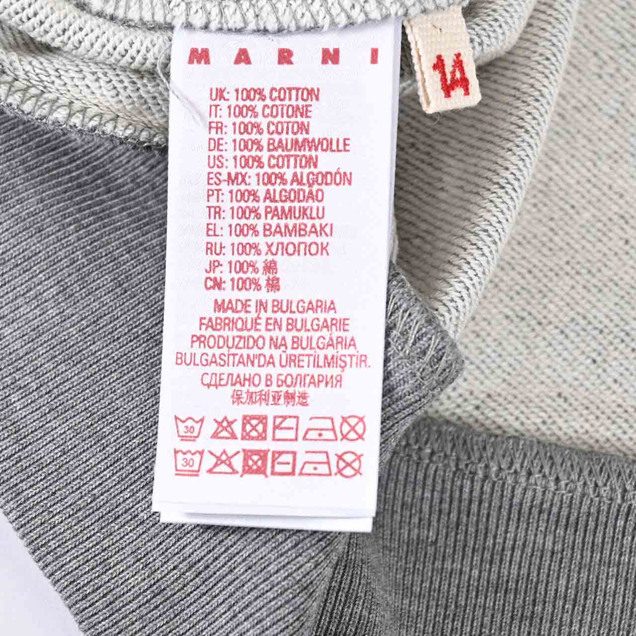 ★マルニ MARNI スウェットパーカー M01266　M00RE 14Y 0M919 グレー  レディース