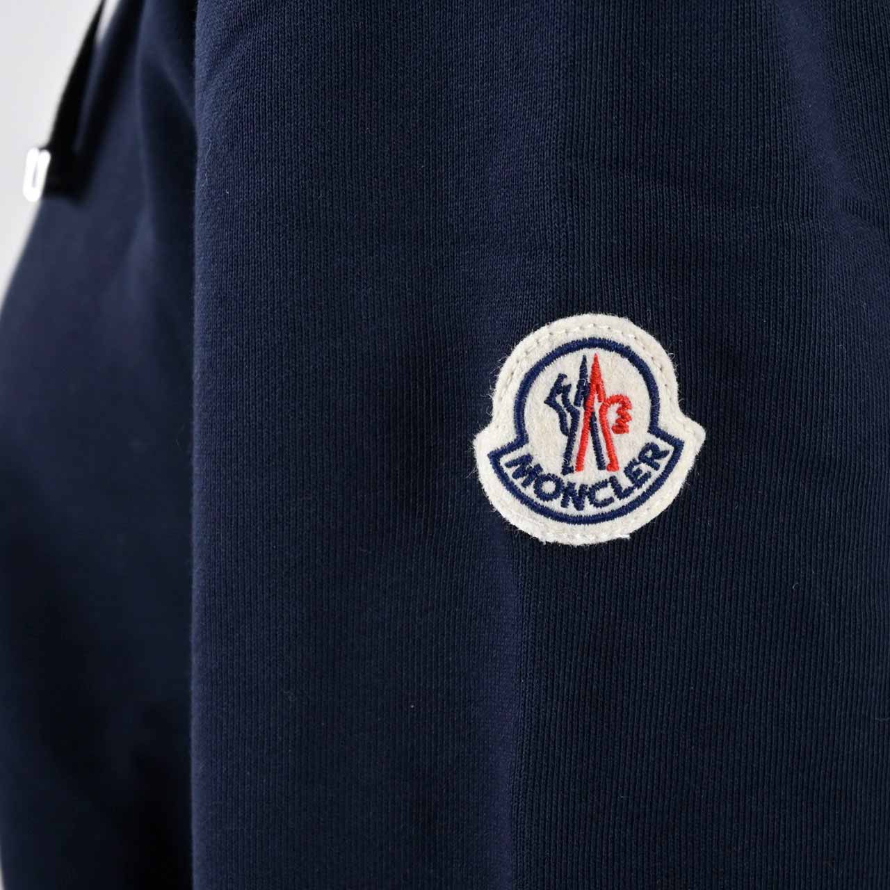 ★モンクレール MONCLER ジップアップパーカー 8401000　80451 773 ネイビー レディース