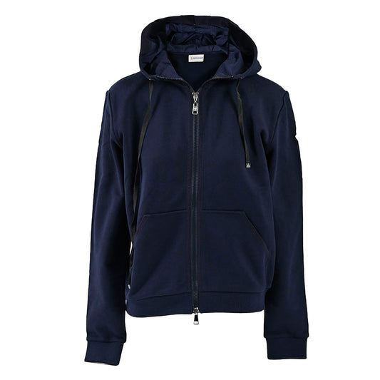 ★モンクレール MONCLER ジップアップパーカー 8401000　80451 773 ネイビー レディース